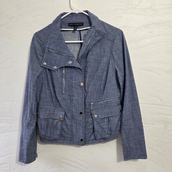 White House Black Market Jackets & Blazers - White House Black Market Woman's Blue Jacket size 8